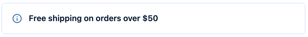 Checkout Banners at checkout