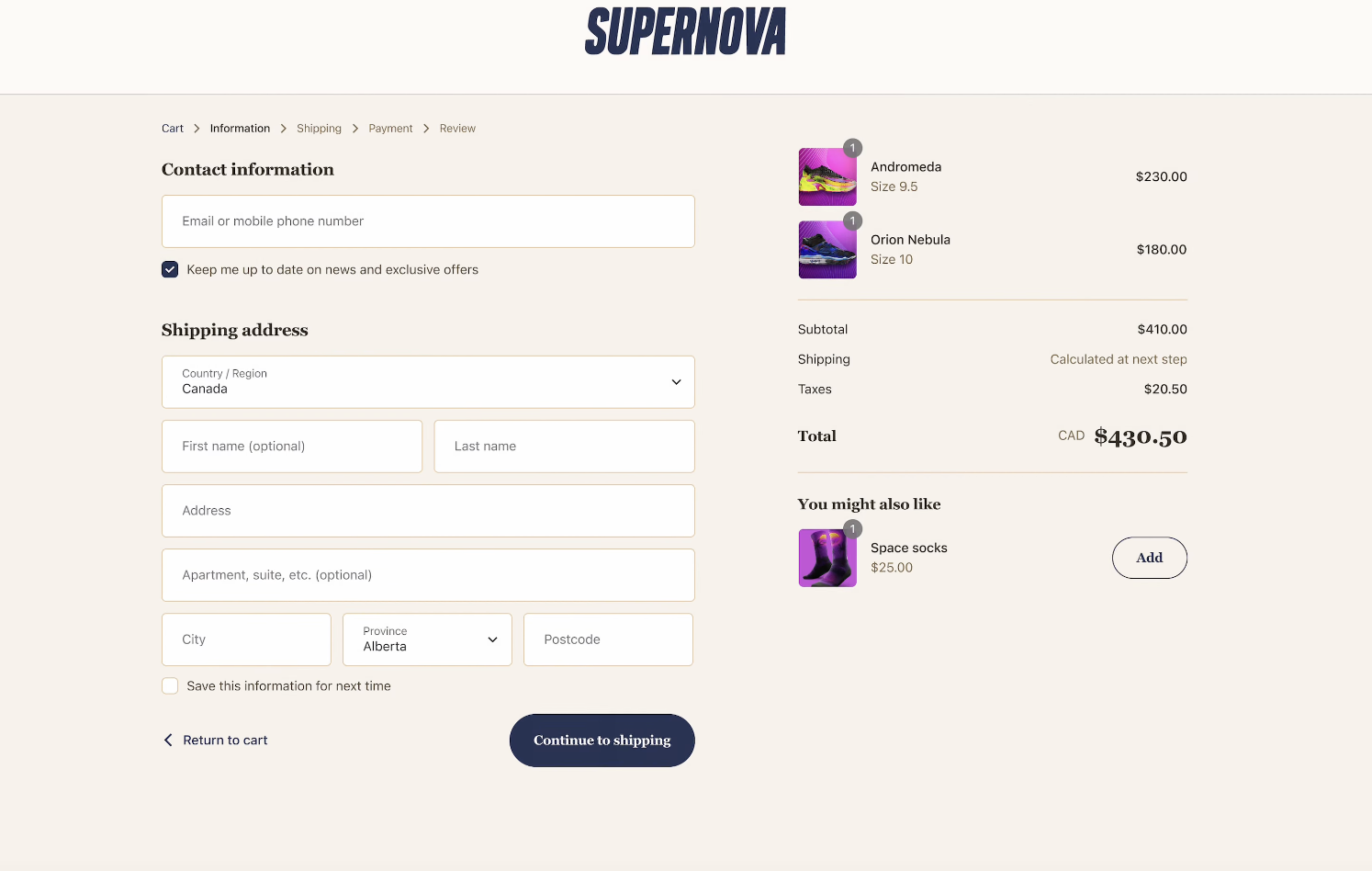 Checkout Branding