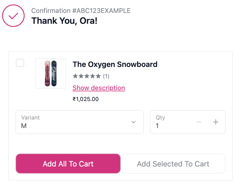 Thank You Page Upsell